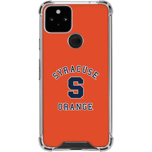 Orange Syracuse Google Pixel 5 Clear Case